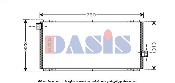 AKS DASIS Конденсатор, кондиционер 352012N